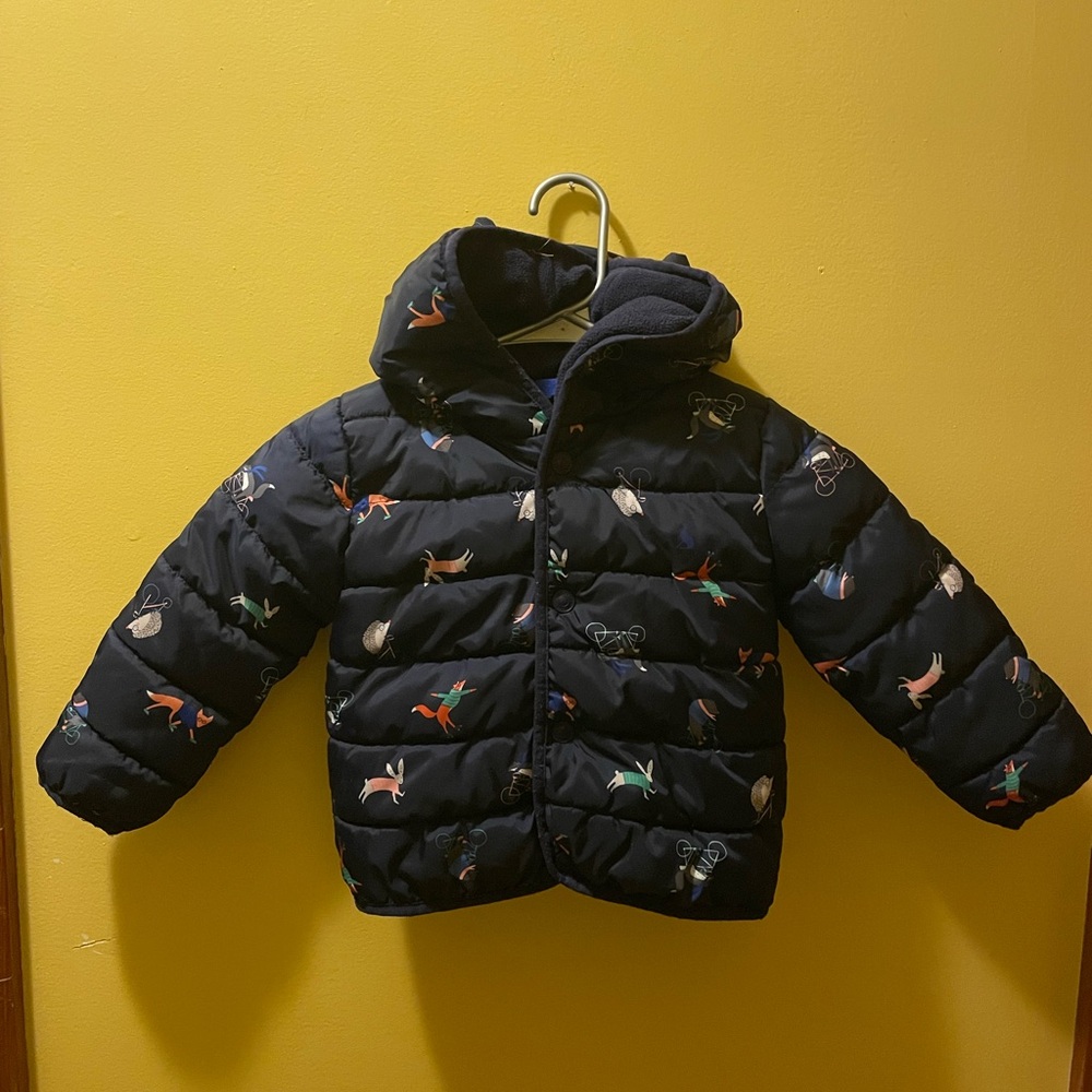 Joules Navy Fleece-Lined Jacket 18-24mo